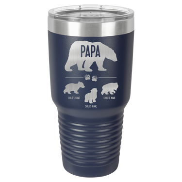 Papa Bear w/ 3 Cubs 30oz Ringneck Tumbler